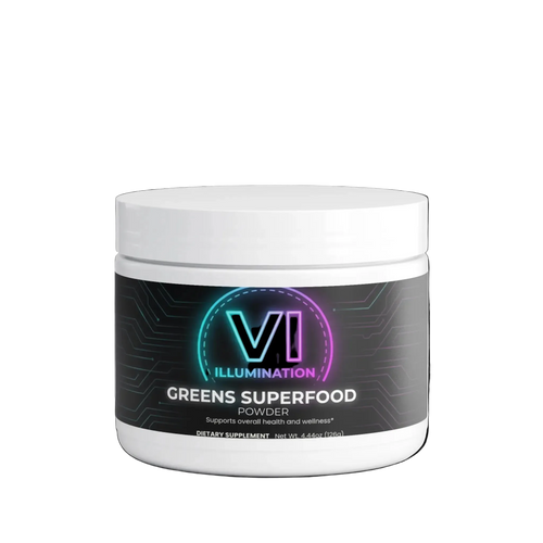 Bote de Greens Superfood en polvo de VILLUMINATIONS