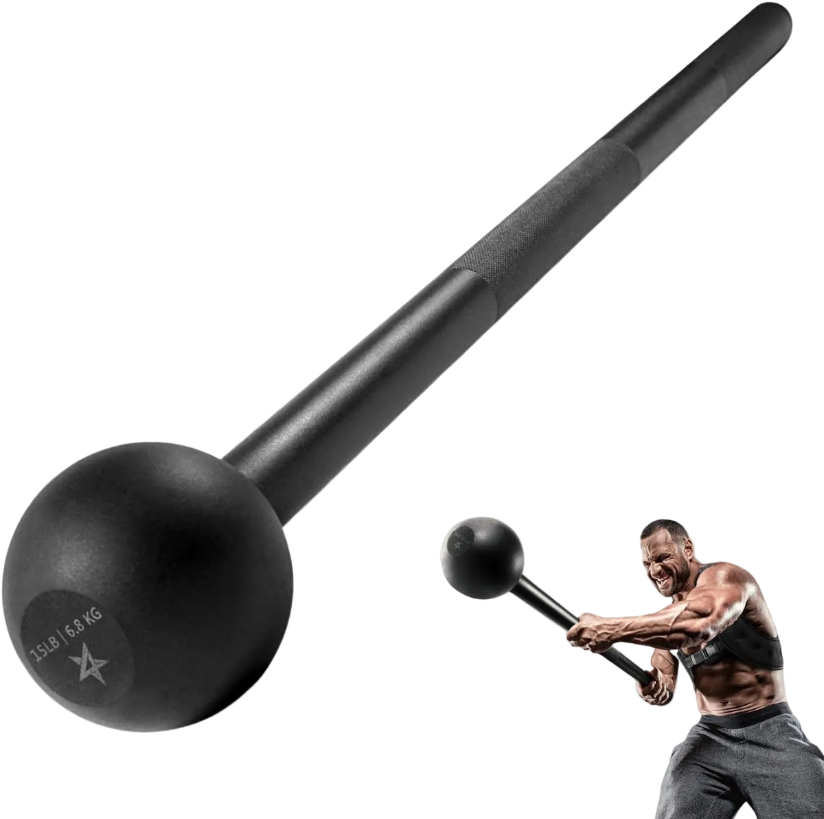 Steel Mace Bell for Strength Training