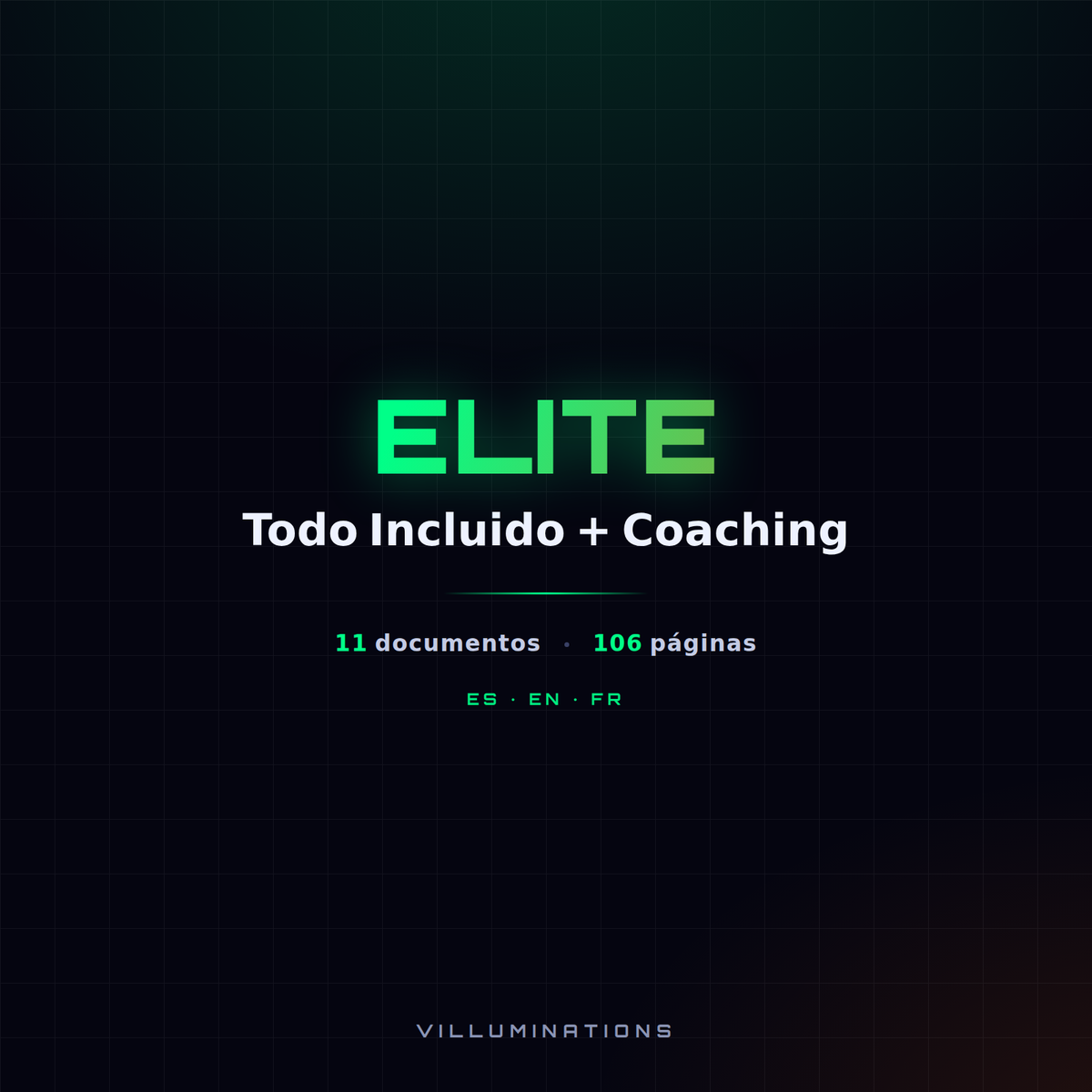 Portada del plan Elite · Todo Incluido + Coaching de VILLUMINATIONS