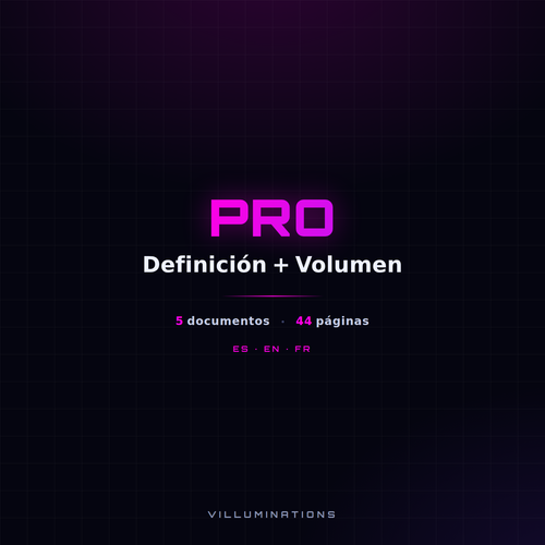 Portada del plan Pro · Definición + Volumen de VILLUMINATIONS